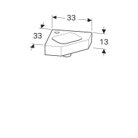 Раковина Geberit iCon 124729000, 46 х 33 см, без перелива, отверстие под смеситель по центру, белая - Gidratop.ru изображение