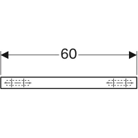 Полка Geberit iCon 841961000, 60 см, цвет тёмно-серый матовый - Gidratop.ru изображение