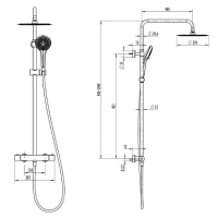 Душевая система Villeroy&Boch Embrace Plus TVS1082500361, хром - Gidratop.ru изображение