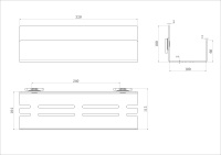 Полка для ванной WONZON & WOGHAND, Темный графит (WW-6131-BGM) - Gidratop.ru изображение