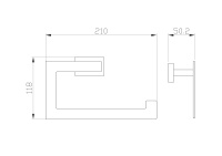 Кольцо для полотенец WONZON & WOGHAND FLAT, Хром (WW-9713) - Gidratop.ru изображение