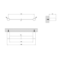 GESSI 316 полотенцедержатель, 30 см, цвет: Black XL - Gidratop.ru изображение