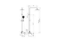 Душевая система WONZON & WOGHAND BALANCE, Хром (WW-054601-CR) - Gidratop.ru изображение