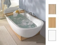 Акриловая ванна Villeroy&Boch My Nature 190 x 80 см UBA190NAT9C0V-01.61 с деревянной опорой цвет каштан - Gidratop.ru изображение