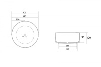 Раковина накладная ABBER Bequem AC2109MW белая матовая - Gidratop.ru изображение