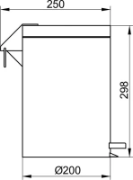 Ведро для мусора Keuco Universal 04988070000artikel, 5 л, хром - Gidratop.ru изображение