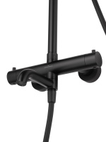 Душевая система с термостатом WONZON & WOGHAND STICK, Черный матовый (WW-88739903-MB) - Gidratop.ru изображение