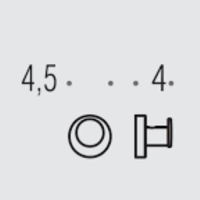 Colombo Plus Крючок, подвесной, цвет: PVD нержавеющая сталь - Gidratop.ru изображение