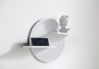 Полочка для ванной комнаты ABBER Stein AS1656 белая матовая - Gidratop.ru изображение