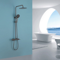 Душевая стойка ABBER Emotion AF8816NGL с изливом, никель - Gidratop.ru изображение