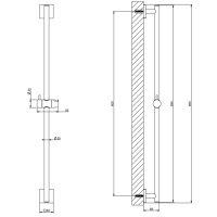 GESSI Rilievo штанга для душа, цвет: хром - Gidratop.ru изображение