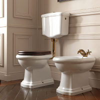 Бачок подвесной (для низкой трубы) для унитаза 1011/1010, (без трубы и механизма слива), цвет белый - Gidratop.ru изображение