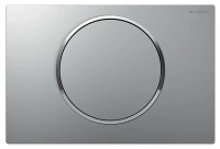Клавиша Geberit Sigma Type 10, 115.758.JQ.5, смыв-стоп, с легкоочищаемой поверхностью, лакированный матовый хром/глянцевый хром - Gidratop.ru изображение