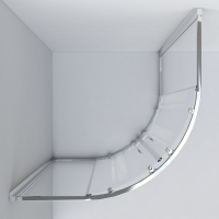 Душевой уголок Garda VSQ-1G100CL, 1000*1000, хром, стекло прозрачное - Gidratop.ru изображение