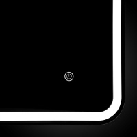 Зеркало LED VLM-3VC1007 1000х700 c сенсорным выключателем и диммером - Gidratop.ru изображение