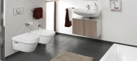 Подвесной безободковый унитаз Villeroy&Boch Omnia Architectura 5684 HR01 в комплекте с сиденьем Soft Close - Gidratop.ru изображение