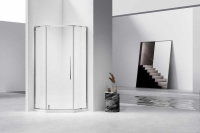 Душевой уголок Slim-N VSP-4SN900CL, 900*900, хром, стекло прозрачное - Gidratop.ru изображение