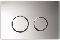 Клавиша Geberit Sigma Type 20 115.778.KH.1, рамка и кнопки: хром глянцевый, обод: хром матовый, двойной смыв, пластик - Gidratop.ru изображение