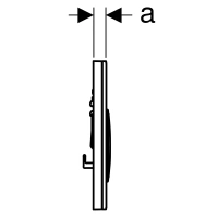 Клавиша смыва Geberit Sigma Type 21 115.884.JM.1, плитка Mustang, глянцевый хром - Gidratop.ru изображение