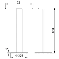 Полотенцедержатель Keuco 04987370201, напольный, двойной, цвет черный/хром - Gidratop.ru изображение
