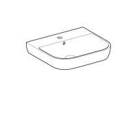 Раковина Geberit Smyle 500.227.01.1, 55 х 48 см, белая - Gidratop.ru изображение