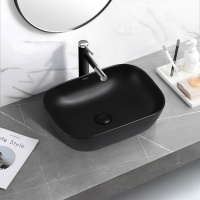 Раковина накладная ABBER Rechteck AC2200MB черная матовая - Gidratop.ru изображение