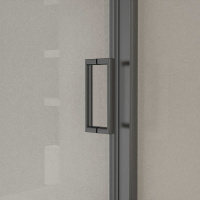 Душевая дверь City VDS-5CT120CLGM, 1200, вороненая сталь, стекло прозрачное - Gidratop.ru изображение