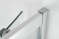 Душевой уголок Alhpa VSQ-3AL900MT, 900*900, хром, стекло текстурное - Gidratop.ru изображение