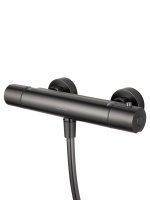 Смеситель для душа с термостатом WONZON & WOGHAND INN 6, Темный графит (WW-B2029-A-BGG) - Gidratop.ru изображение