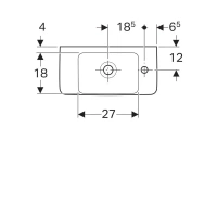 Раковина Geberit Renova 276150000 Compact, 50 х 25 см белая - Gidratop.ru изображение