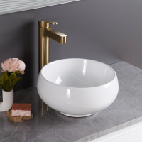 Раковина накладная керамическая круглая BB1114 - Gidratop.ru изображение