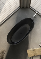 Прозрачная ванна ABBER Kristall AT9701Onyx черная - Gidratop.ru изображение