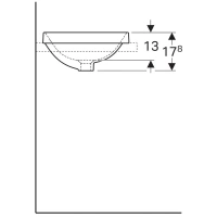 Раковина Geberit Variform 500.700.01.2 40 x 40 см круглая, с переливом - Gidratop.ru изображение