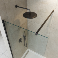 душевая перегородка CEZARES LIBERTA-L-2-120-120-C-NERO - Gidratop.ru изображение