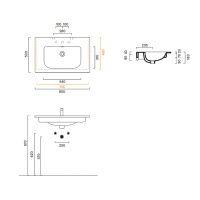 Catalano Italy Раковина 80х50, цвет белый глянцевый - Gidratop.ru изображение
