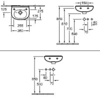Раковина Villeroy&Boch O.novo 36 х 27,5 см, подвесная, альпийский белый, 53603601 - Gidratop.ru изображение