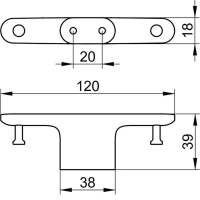 Крючок двойной Keuco Edition 400 11515130000, хром черный шлифованный - Gidratop.ru изображение