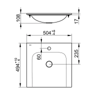 Раковина Keuco Plan 32940315001, 50 см, цвет белый - Gidratop.ru изображение
