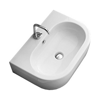 Раковина 50х40 см, 1 отв., цвет: белый