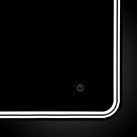 Зеркало LED VLM-3MA600 600х800 c сенсорным выключателем и диммером - Gidratop.ru изображение