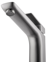 Смеситель для раковины высокий WONZON & WOGHAND EDGE, Темный графит (WW-88239003-BGM) - Gidratop.ru изображение