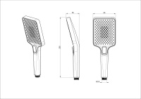 Лейка для душа WONZON & WOGHAND, Черный матовый (WW-88SC08-MB) - Gidratop.ru изображение