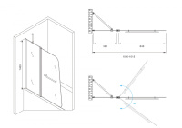 Шторка на ванну ABBER Ewiges Wasser AG50100B - Gidratop.ru изображение