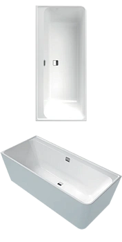 Ванна Villeroy&Boch Collaro UBA180COR9CBCVE01, 180 x 80 см, белый alpin/Champagne