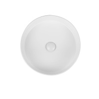 Раковина керамическая Vincea VBS-216, 394*394*115, накладная, цвет белый - Gidratop.ru изображение