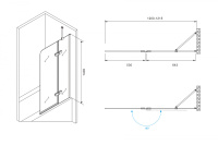 Шторка на ванну ABBER Ewiges Wasser AG51120 - Gidratop.ru изображение