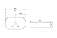 Раковина накладная ABBER Bequem AC2110 белая - Gidratop.ru изображение
