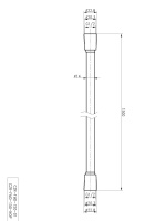 CZR-FMD-150-01 Гибкий шланг PVC, длина 1,5 м, хром - Gidratop.ru изображение