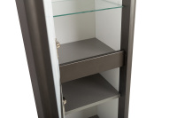 RELAX Шкаф подвесной с двумя распашными дверцами с доводчиками, с двумя полками, универсальный, оружейная сталь, 400x300x1500, RELAX-1500-2A-SO-GM - Gidratop.ru изображение