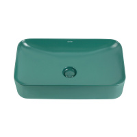 Раковина накладная ABBER Rechteck AC2204MBG зеленая матовая - Gidratop.ru изображение
